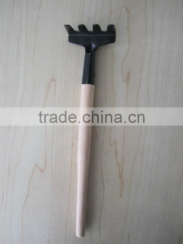 wooden handle rake shovel spade garden tool