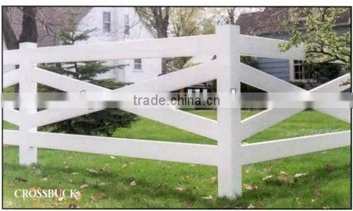 5"x5"3 rails pvc horse fence