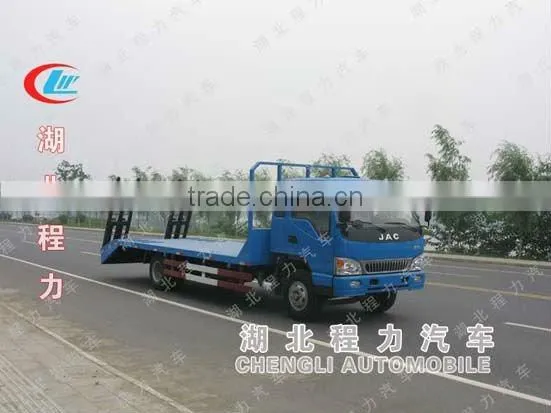 JAC Mini Flatbed tow truck for forklift transportation,low flatbed truck