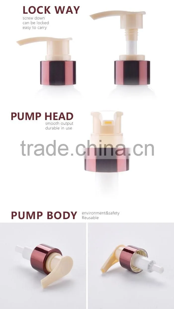 24/28mm plastic lotion pumps with many different head options