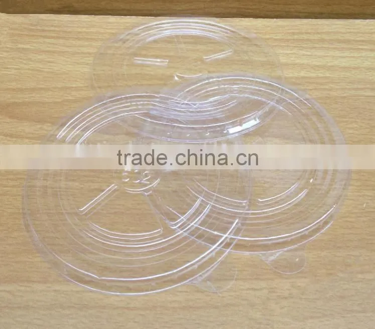 custom transparent plastic lid for bowls