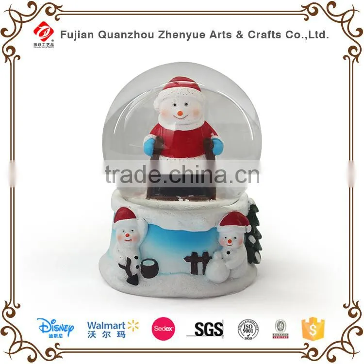 Customized led christmas snow globe