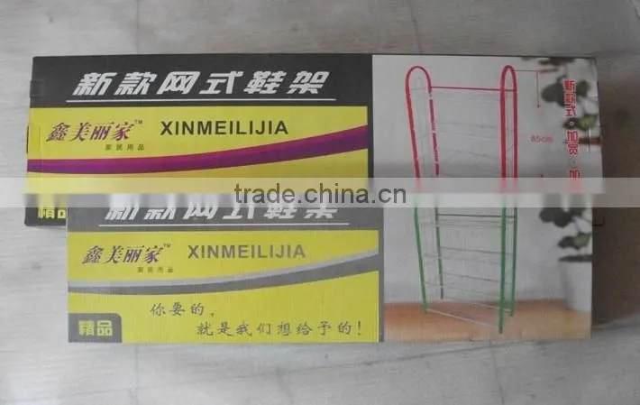 metal wire shoes stoarge rack and shoes rack with multi color