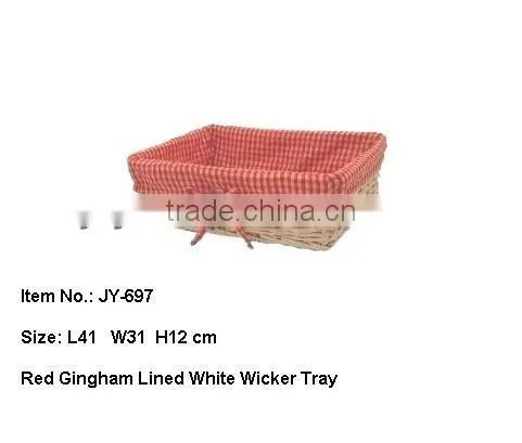 Dark brown wicker laundry basket Set With Liner