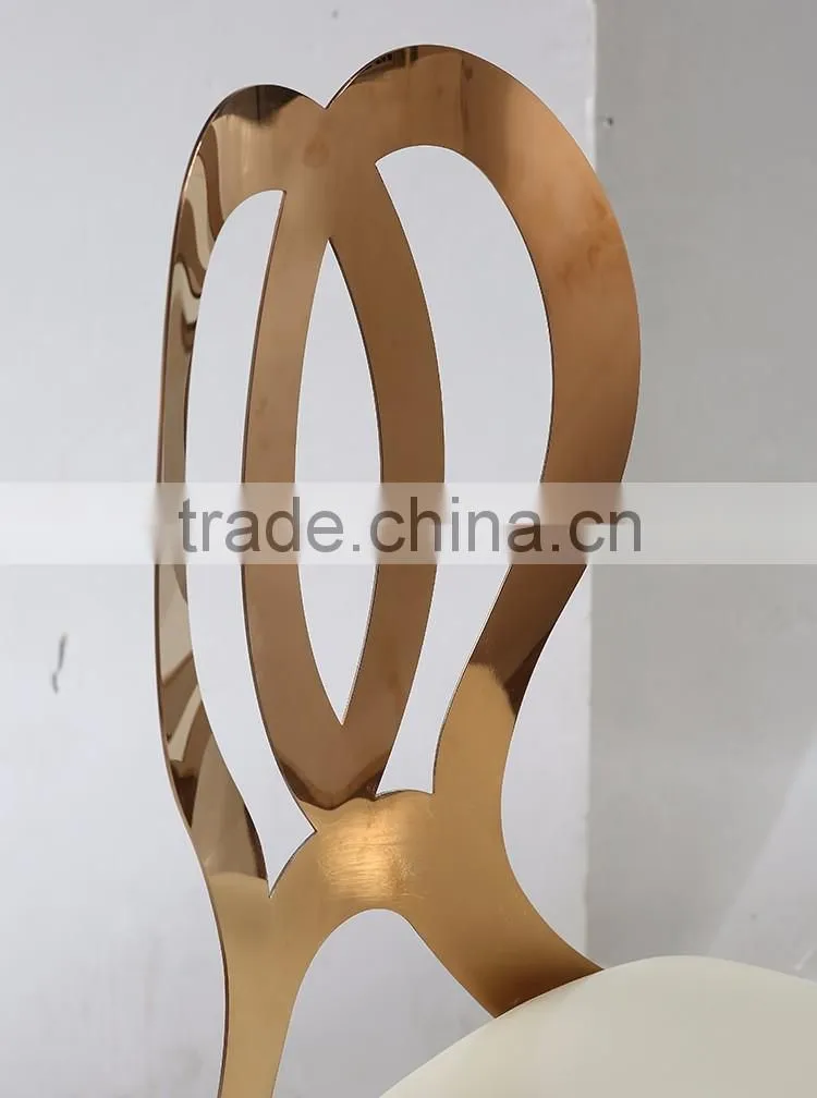 Modern Design cheap Stainless Steel Dining Chair for Wedding Furniture