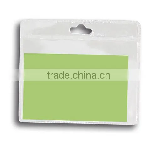 badge holder with clip,promotional PVC badge holder