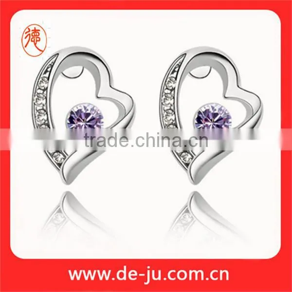 Slivery Crystal Heart Necklace