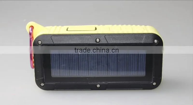 Factory direct plug buckle Ourdoor waterproof solar speakers solar charge wireless Bluetooth speaker