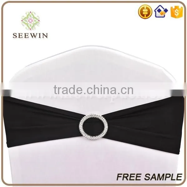 hot sale polyester spandex ruffle chair sash