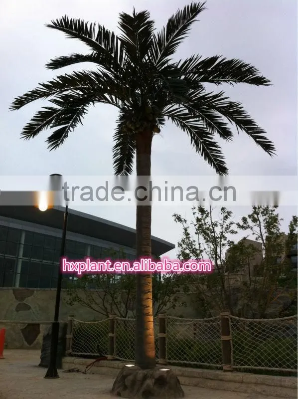 Artificial big tower palm trees