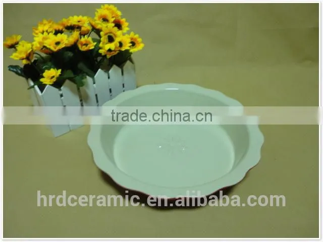 wholesale daily use porcelain ceramic bakeware Fruit plate