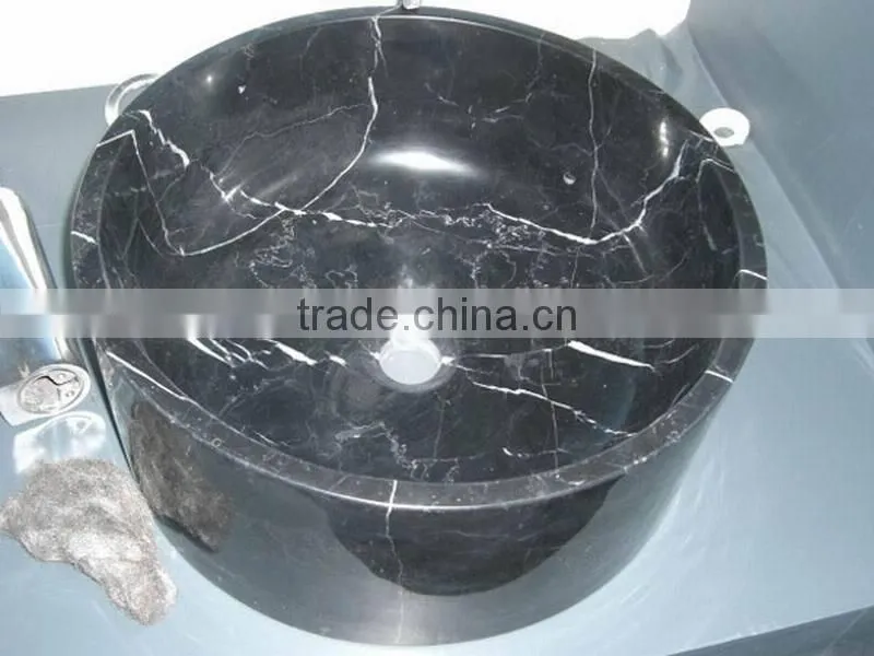 Black Marble Sink for Bathroom