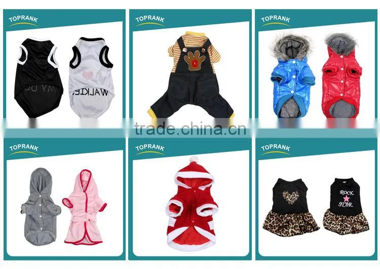 Hot selling pet apparel winter warm lambs wool denim dog overalls