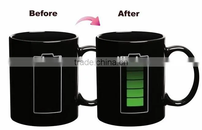 2015 Heat sensitive color changing mugs