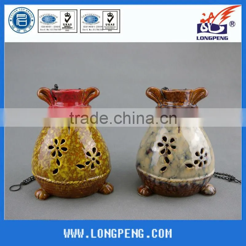 OEM LED Light Ceramic Hanging Lantern
