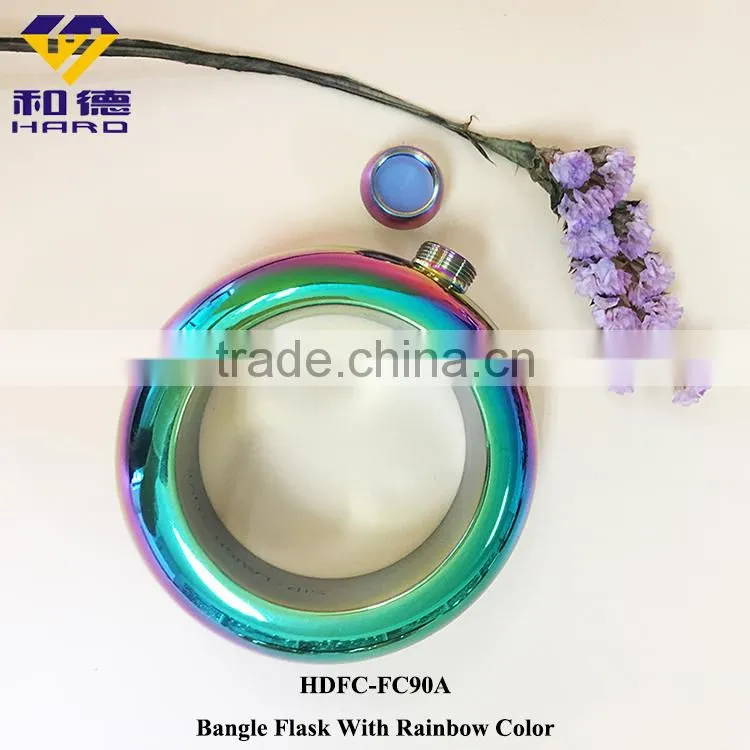 Stainless Steel rainbow bracelet flask