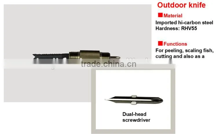 New Multifunction Emergency Rescue Product Shovel Knife Hoe Flashlight