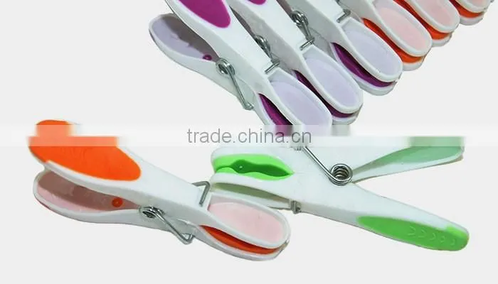 houseware TPR material soft grip hanging colored peg for cloths