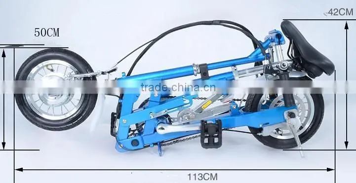 2016 portable electric bicycle mini folding ebike