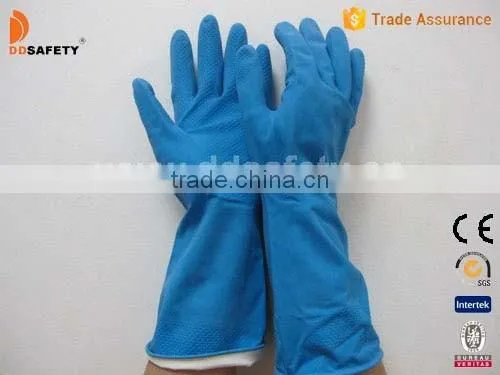 Blue Latex Household Gloves