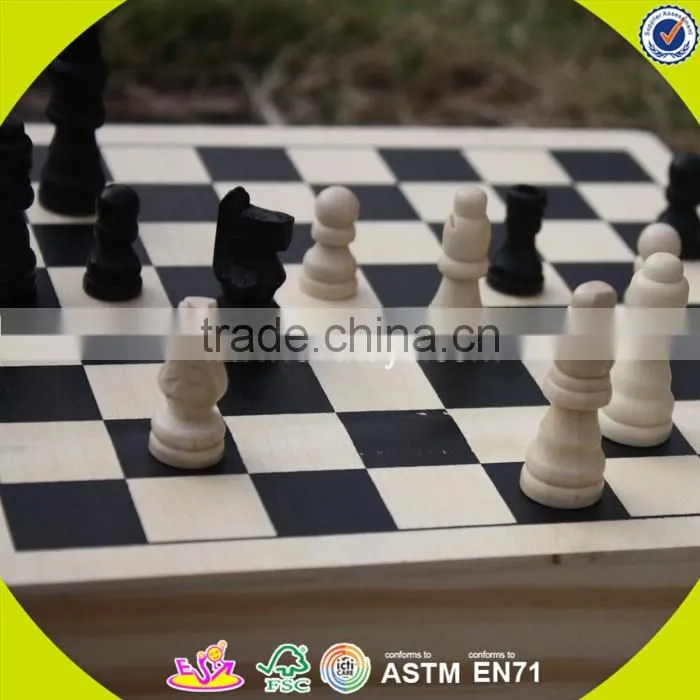 wholesale baby wooden checkers popular kids wooden checkers interesting children wooden toy checkers W11A034