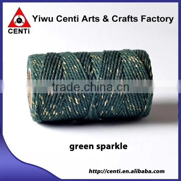 Quality silver sparkle coloured original cotton bakers twine