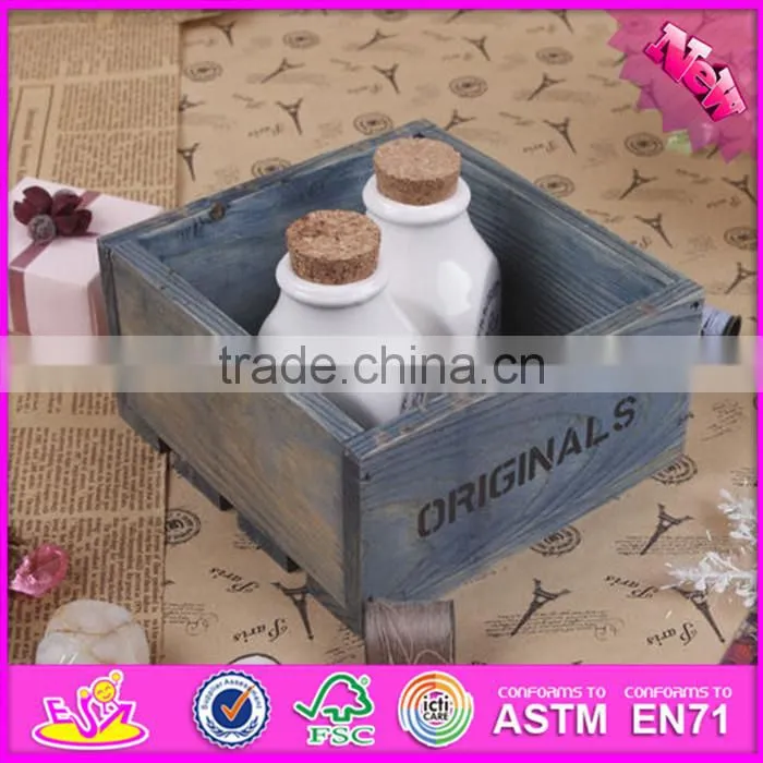 2016 new fashion children wooden kids storage box, most popular wooden kids storage box W08C162