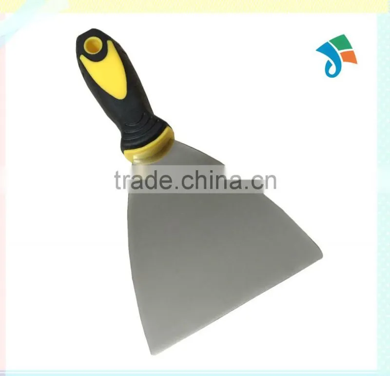Stainless steel scraper TPR handle putty knife mirror finish
