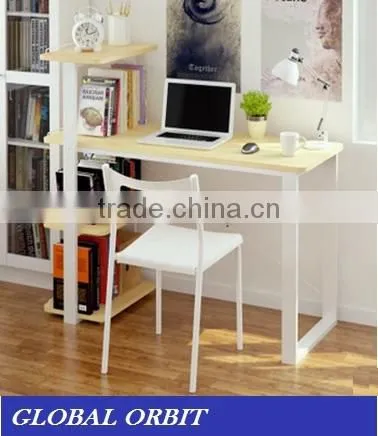 Cheap stainless steel modern glass computer desk