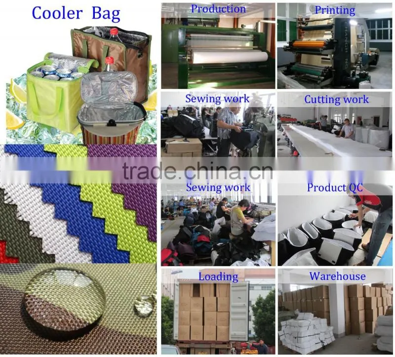 Custom Mesh beach tote bag / ice cooler bag with insulated compartment