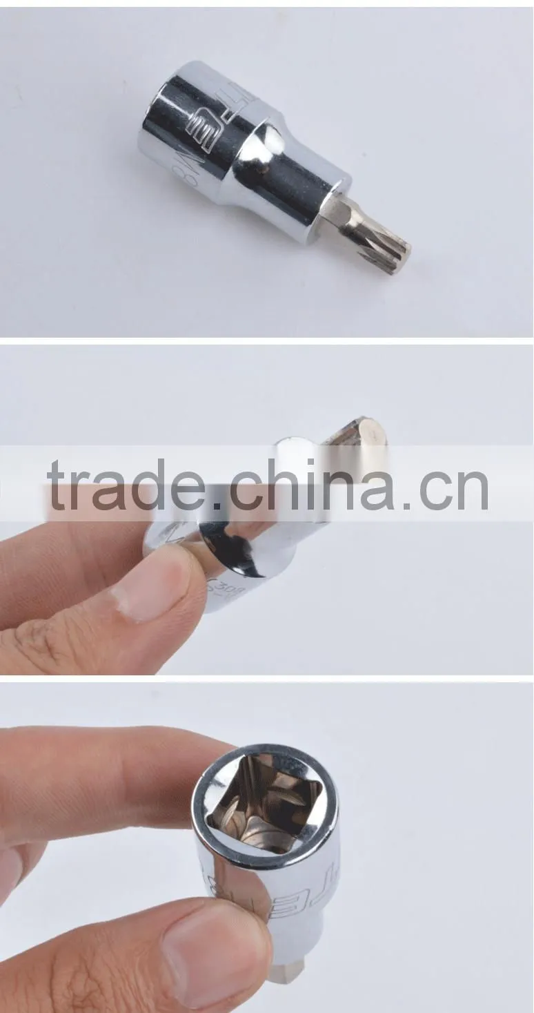 12.5mm twelve points screwdriver bit socket,1/2" twelve points bit socket ,12.5mm twelve points drive bit socket