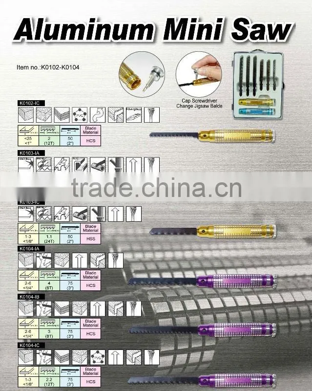 Aluminum Handle Mini Saw For Cutting Wood and Metal