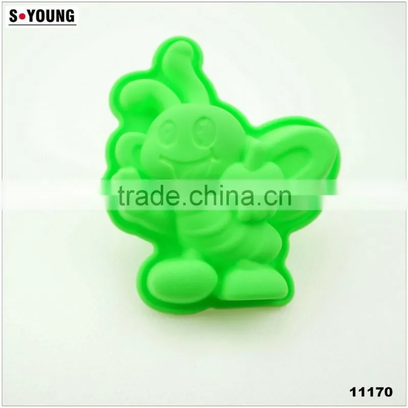 11181 Funny rabbit Shaped Silicone Cake Mold