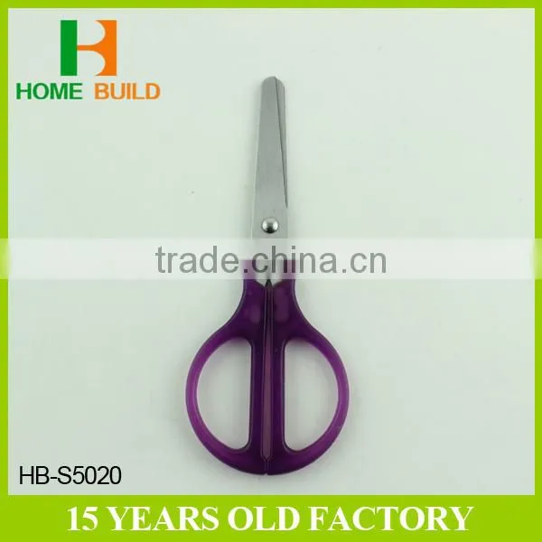 Factory price HB-S5020 5'' students round handle scissors