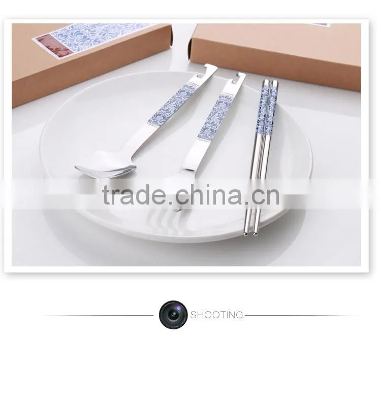 Promotional Fork And Spoon Gift Set With Cheap Price