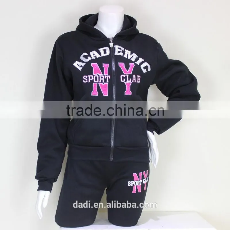 2017 Wholesale Tracksuit Leftover Stock Women Tracksuit Set