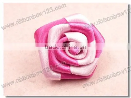 Pure Handmade hot sale ribbon rose flower