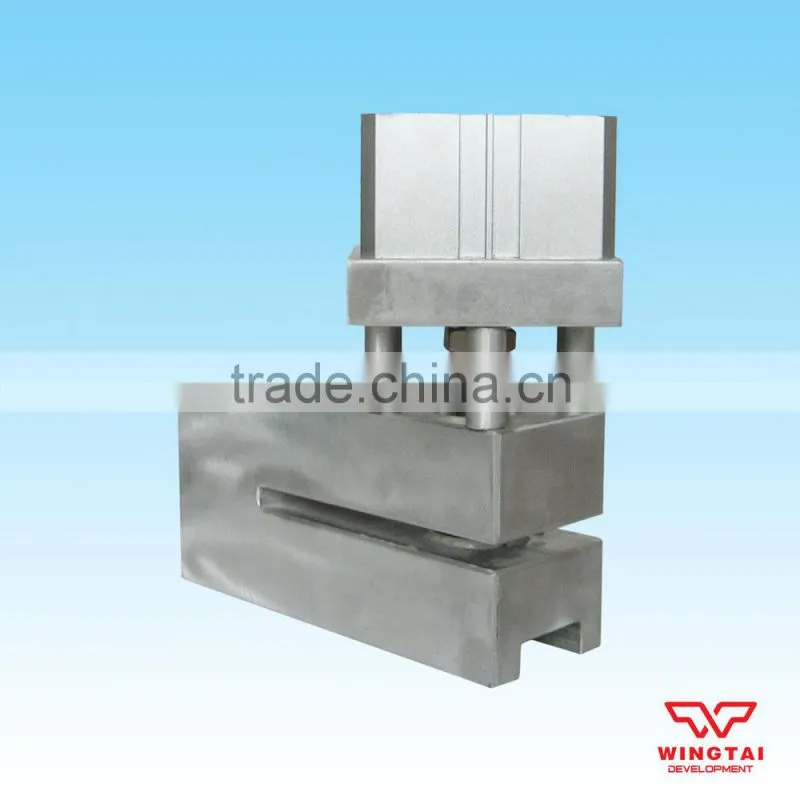 Rounded corner hole drilling machine for plastic sheet