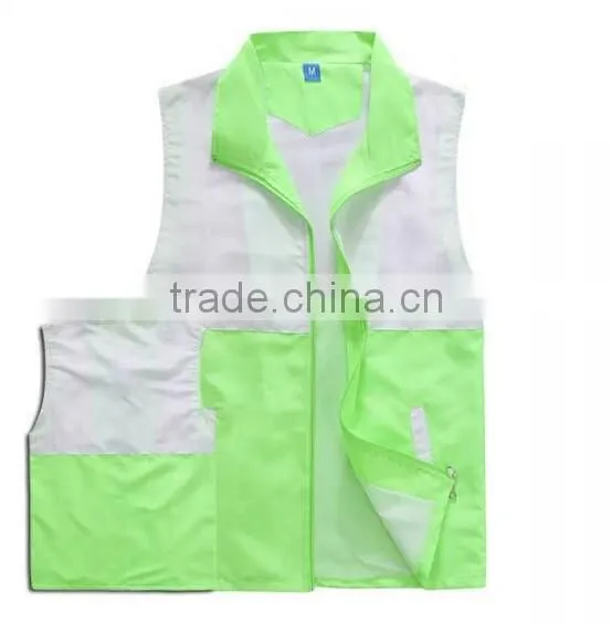 Adversting Working Uniform Audlt Vest Logo Printed