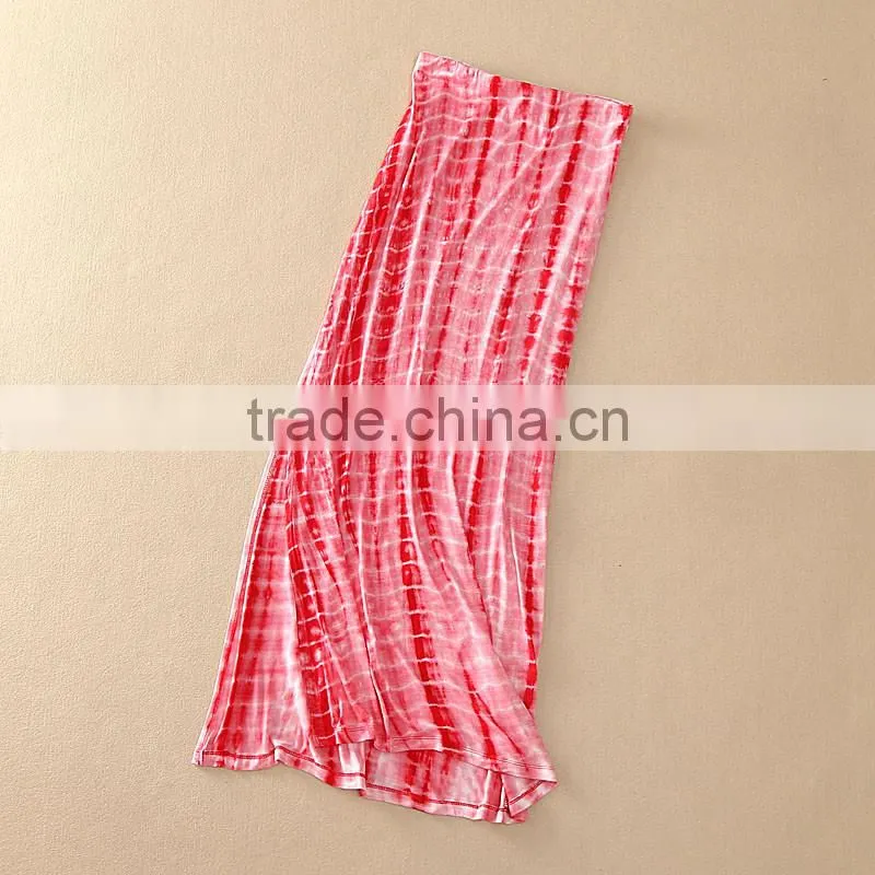 women Tie Dye Maxi rayon Skirt, summer skirt, casual skirt