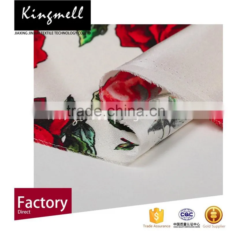 Pure silk fabric silk satin silk fabric with vivid digital printing