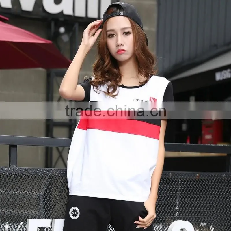 2016 hot sale summer casual women t shirt custom fashion printing t shirt for women
