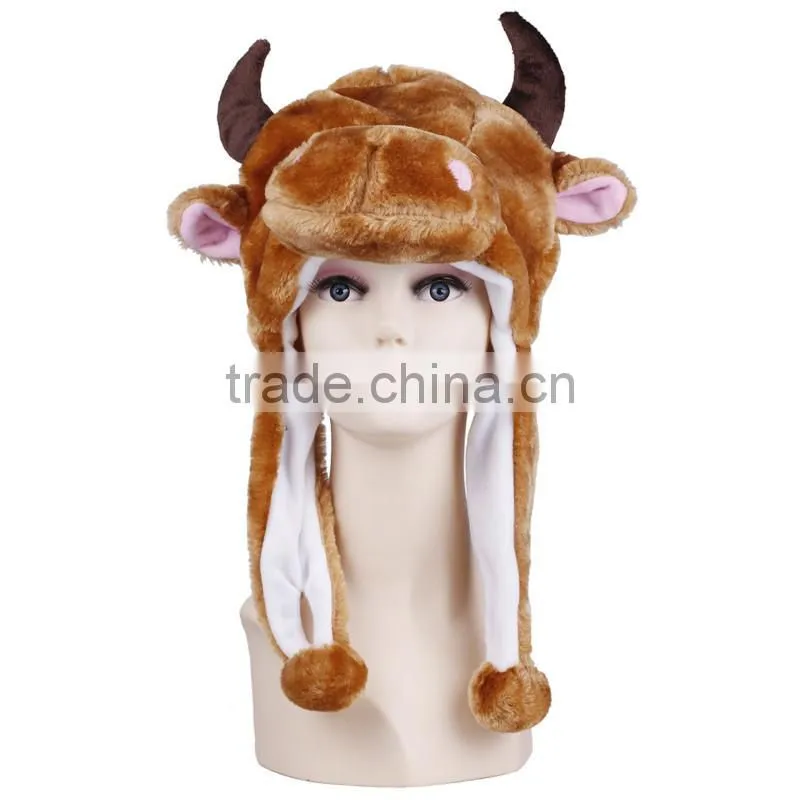 2014 most popular adult or children plush long animal hat