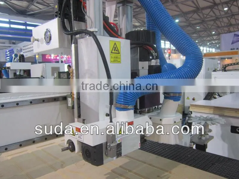 SUDA 1325 High Quality Cnc Router with side drilling and engraving