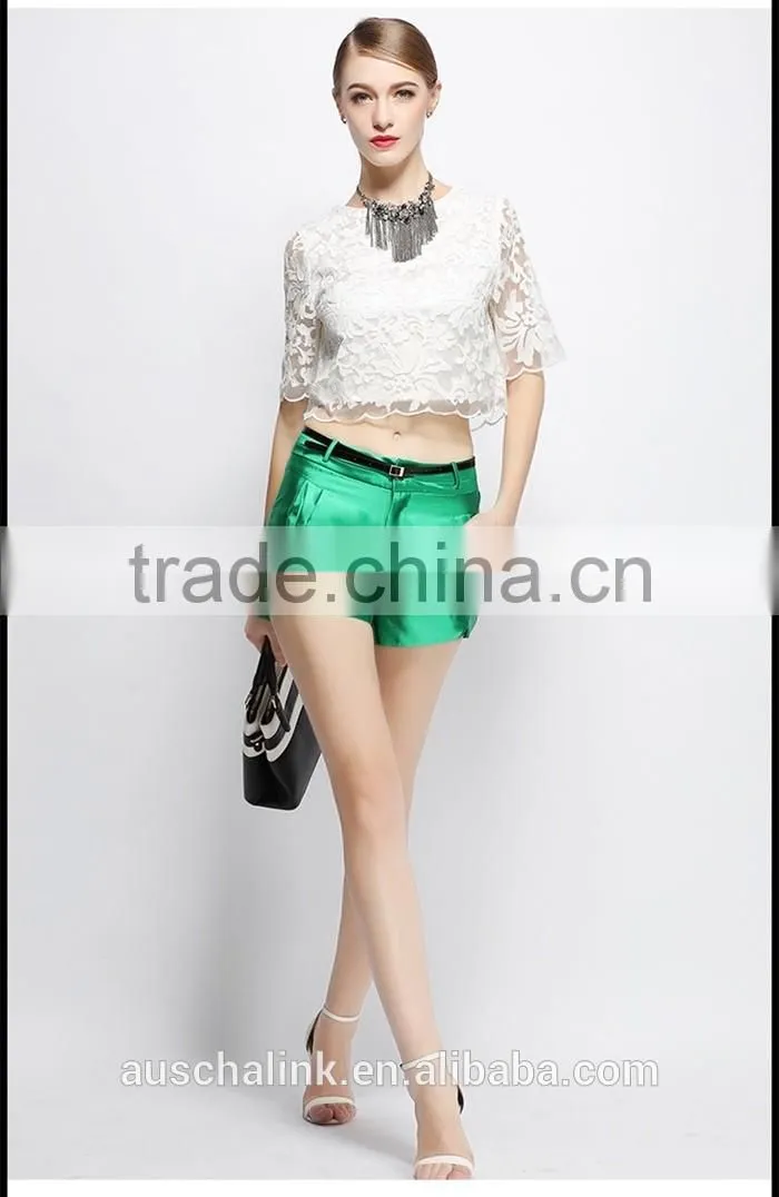 latest summer girls sexy lace crop top design wholesale price