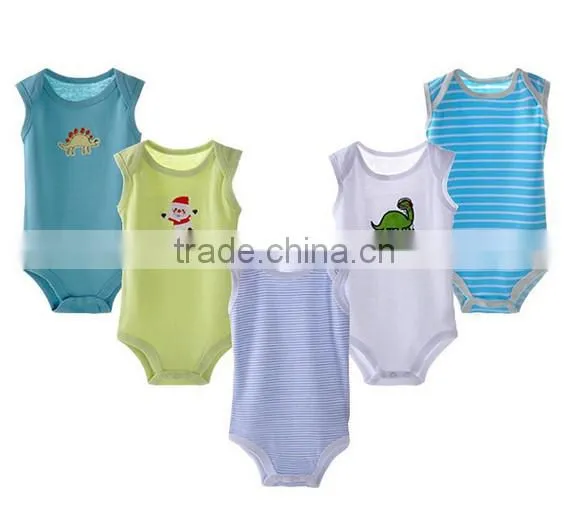 unisex stripe/applique custom made infant organic cotton smocked infant summer wear camo organic designer baby romper