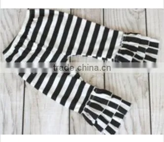 wholesale high quality girl pans baby girl pants striped ruffle pants children ruffle pants