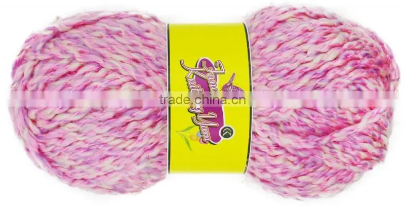 Charmkey wholesale hand knitting texture yarn 100 acrylic yarn