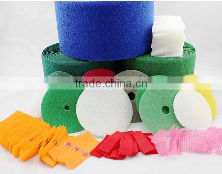 Coins, cut pieces Hook and Loop touch fastener