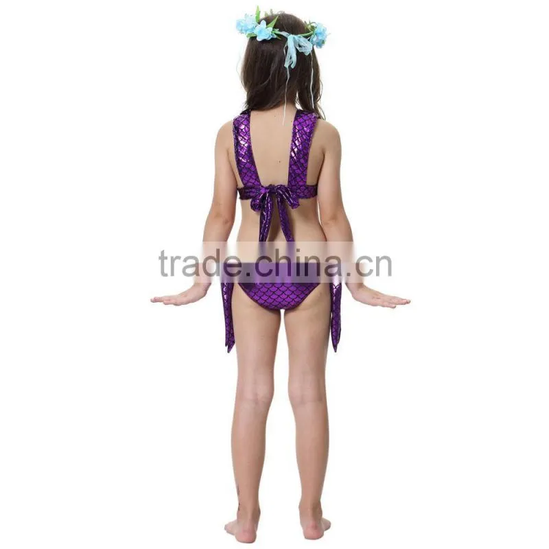 Fairy costumes for girls beach holiday Mermaid fashion bikini sets 3PC